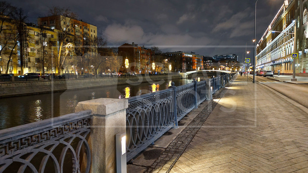 Two Moskva River in Moscow, Russia
