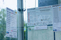 Bus Stop Schedule in Moscow, Russia