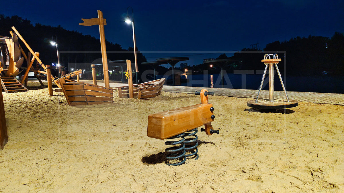 Childrens Wooden Lake Playground